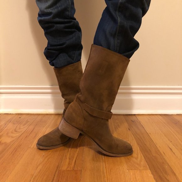 J. Crew Ryder Suede a Buckle Boots - Picture 5 of 12